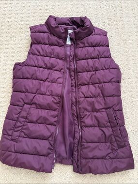 GAP Kids Plum Quilted Puffer Vest